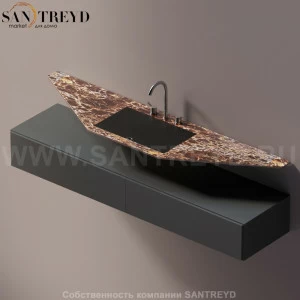 AELLN0AA11820DD Подвесная раковина настенная прямоугольная Agape Ell