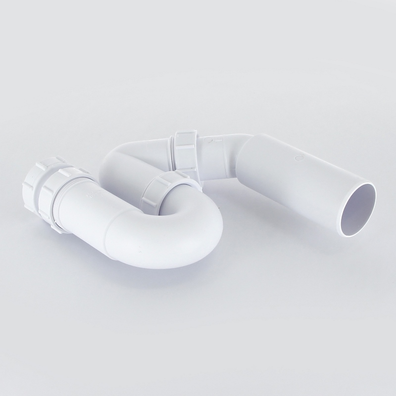 Сифон McAlpine трубный 1 1/2"х40 мм без выпуска с отв. отводной трубой D40/50 мм выход D=40/50 мм MRSK1250 - Вид №2