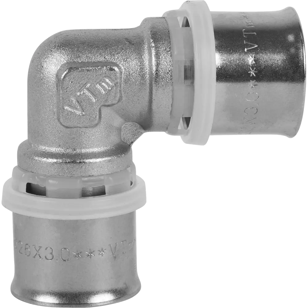 Угол 90° Valtec 26 мм никелированная латунь VTM.251.N.002626 15474604 STLM-2044361  - Вид №2