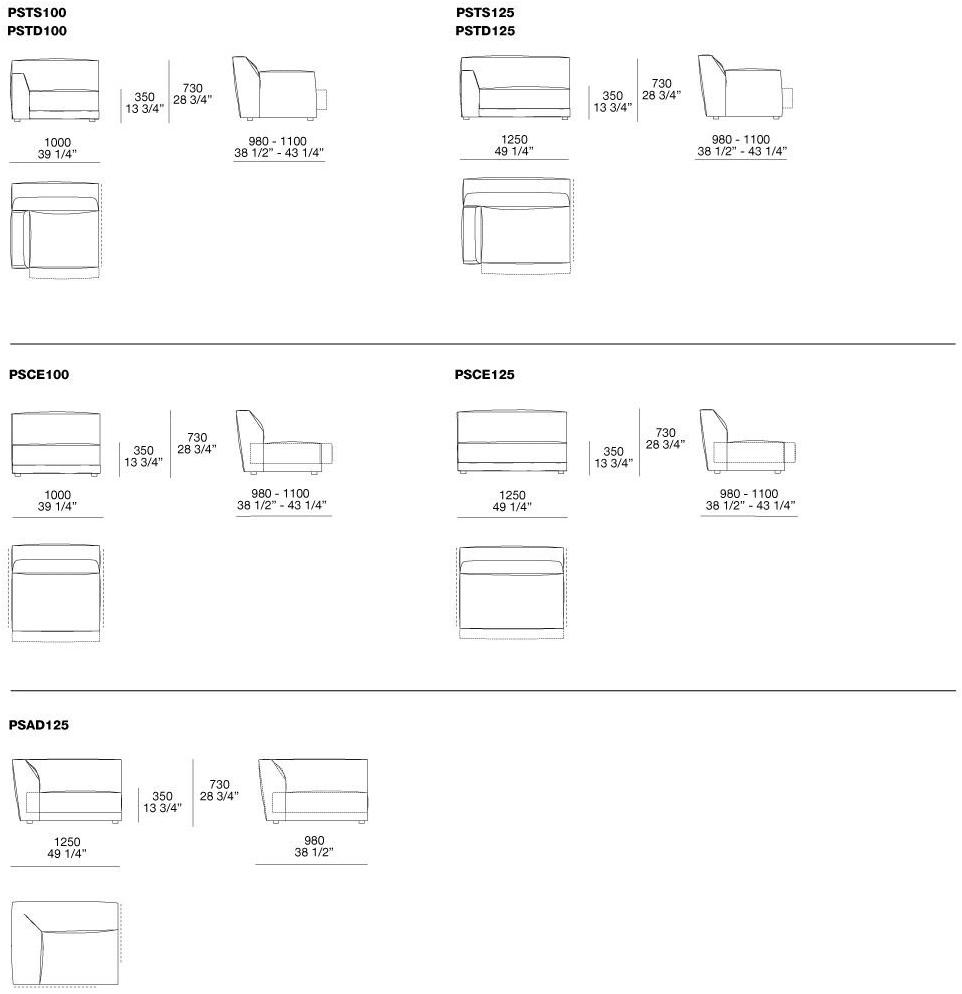 Poliform Модульный угловой диван из ткани Paris-seoul sun-id-1497100 - Вид №7