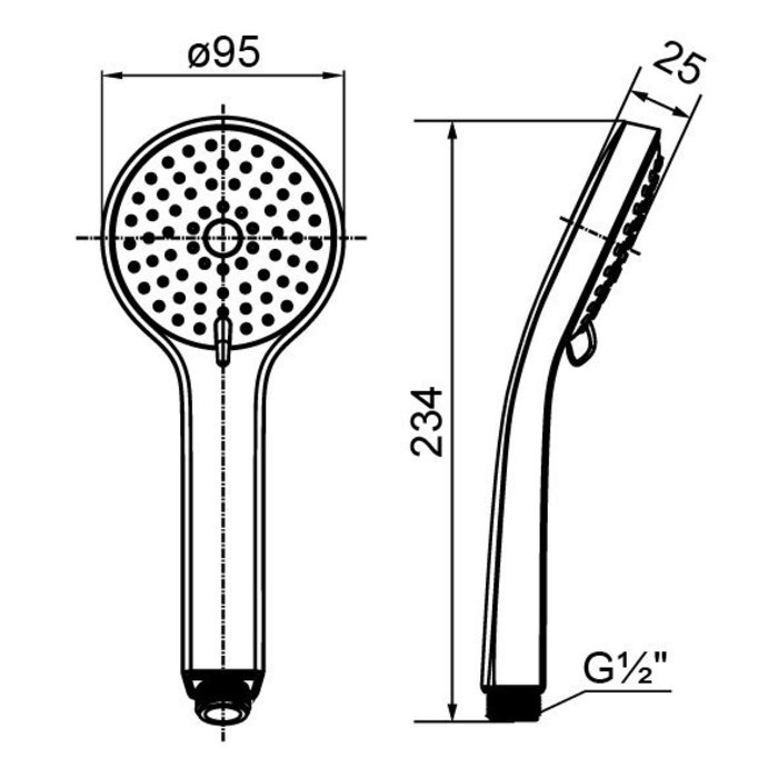 2003F95M18 Milardo Лейки для душа Лейка для душа 2003F95M18 Россия  - Вид №1