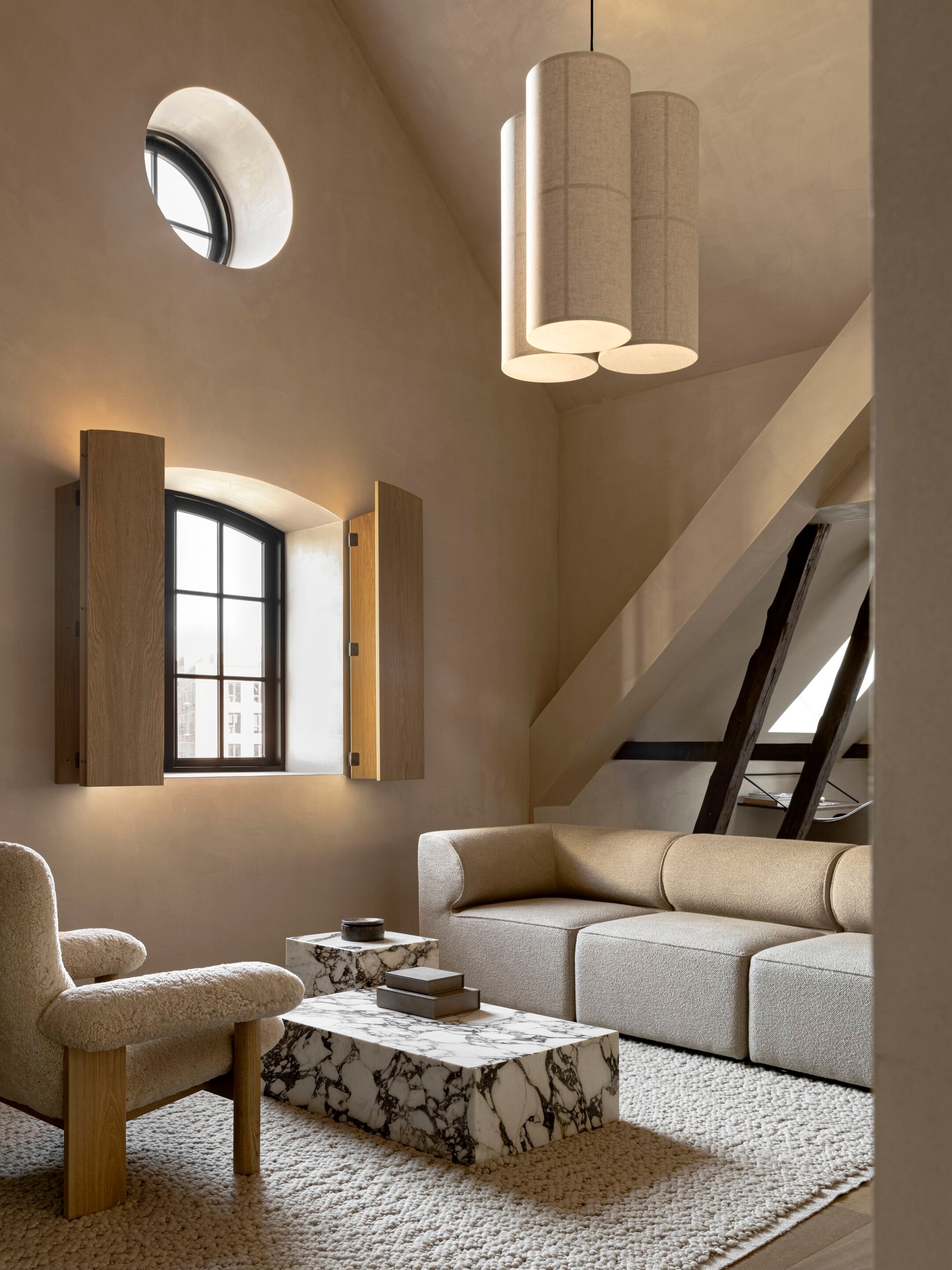 Подвесной светильник из льна Audo Copenhagen Hashira ARCH-00104800 - Вид №10