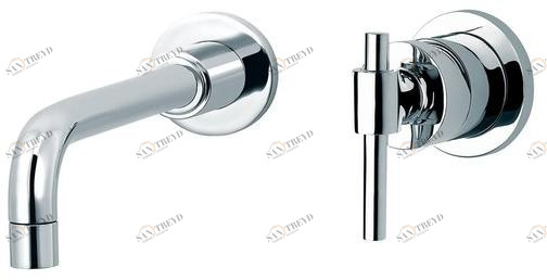 rvb Смеситель для умывальника настенный на 2 отверстия Dynamic 4527.11.51