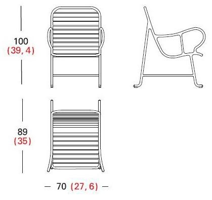 BD Barcelona Design Садовое кресло с подлокотниками Gardenias sun-id-1465327 - Вид №10