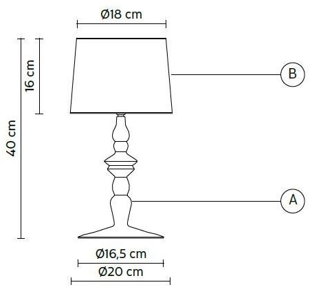 Karman Керамическая настольная лампа Alibababy C1017bs - Вид №2