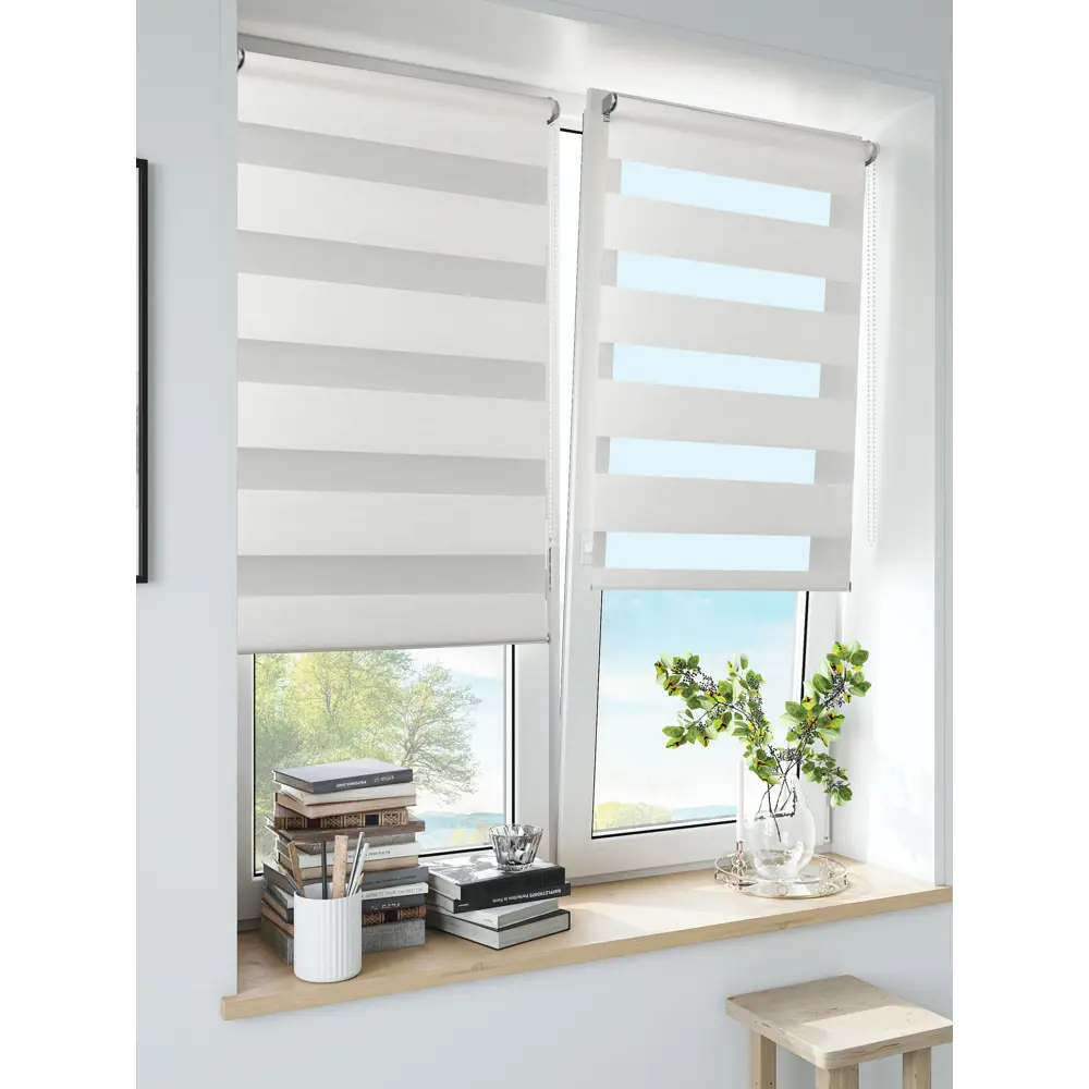 Штора рулонная день-ночь Inspire Moscou 50x160 см белая White 0 82688332 STLM-2082107 - Вид №9