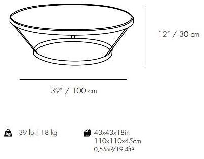 Mambo Unlimited Ideas Круглый журнальный столик из мрамора sun-id-1482639 - Вид №5