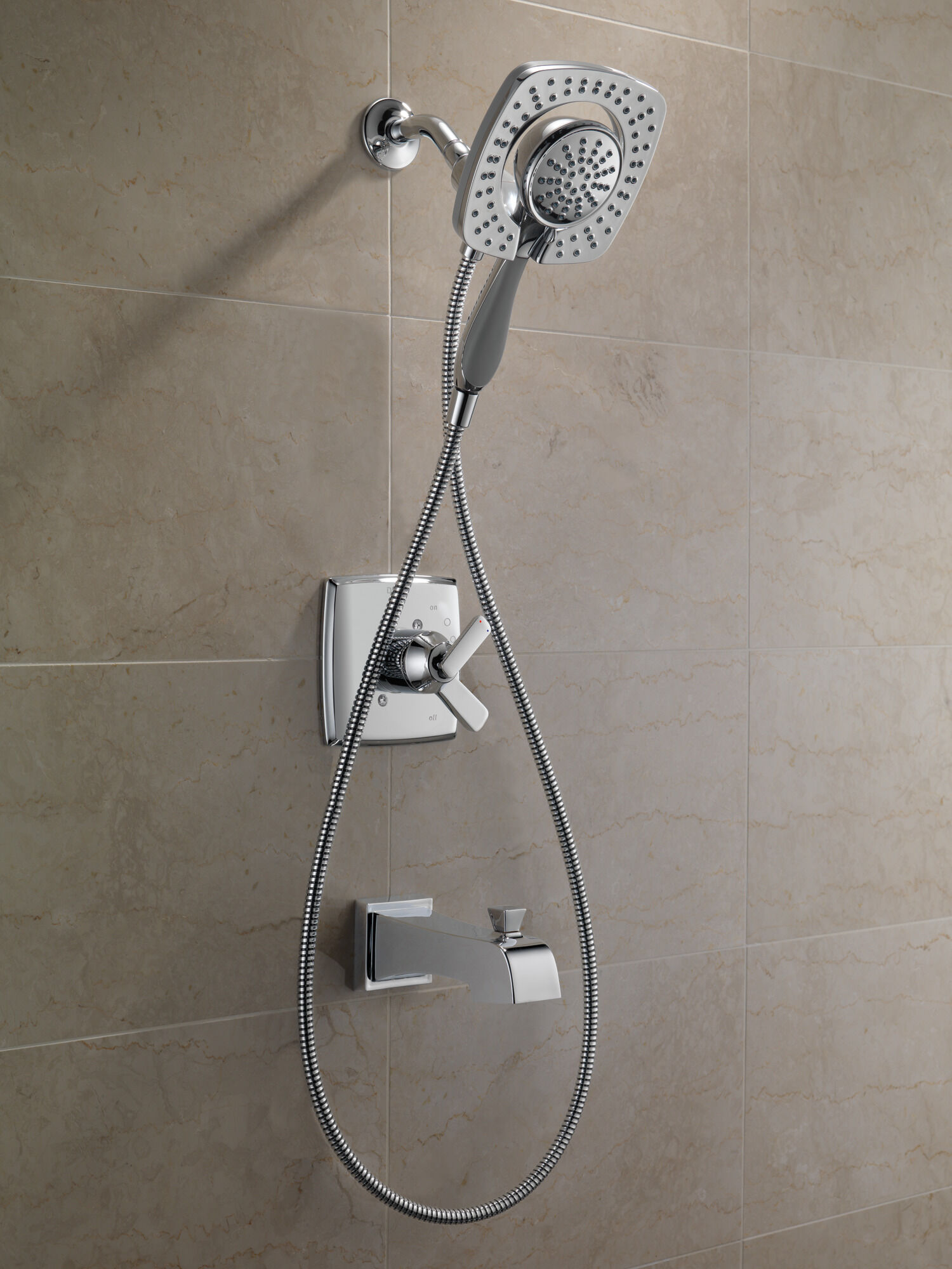 T17464-I Облицовка для душа Monitor® серии 17 с In2ition® Delta Faucet Ashlyn Хром  - Вид №1