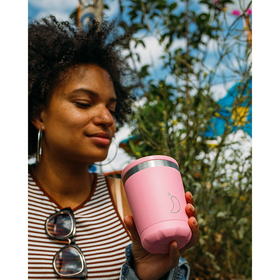 C340BLPNK Термокружка coffee cup, 340 мл, розовая Chilly's Bottles  - Вид №2