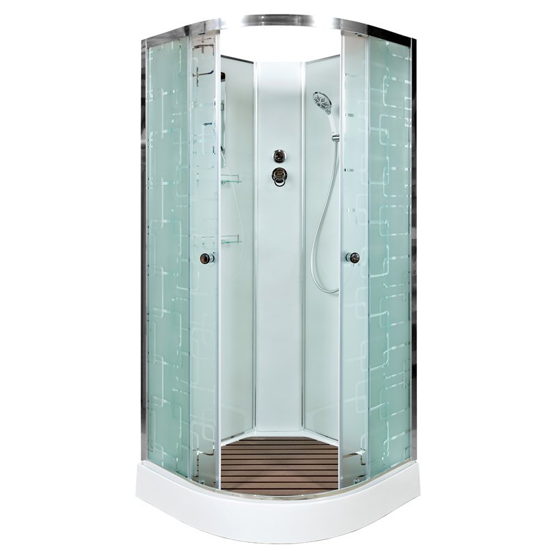 ЕМ4590 с гидромассажем (гм.) Душевая кабина DETO Серия EM ЕМ1590 N (без крыши) - Вид №29