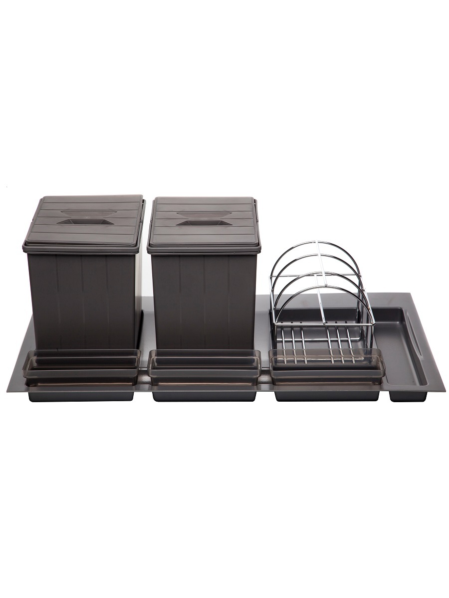 Система сортировки мусора Omega Duet 900/31 Anthracite NAVAKO 10129 - Вид №1