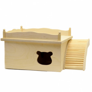 ПР0048808 Дом для грызунов малый с мордой 25х15х14см DoradoWooD