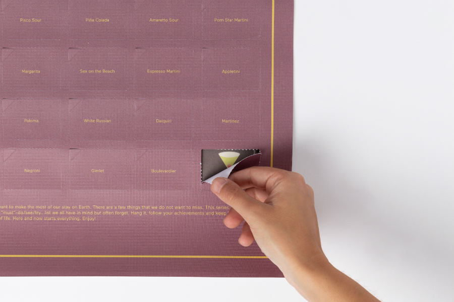 DYPOSTCOE Постер «50 коктейлей, которые нужно попробовать в жизни» Doiy  - Вид №4