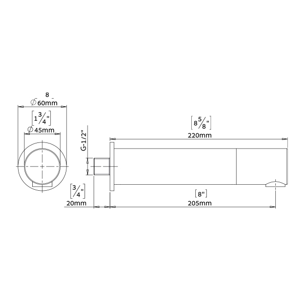 225860 Бесконтактный настенный смеситель Malmo 1000 stern Malmö - Вид №1