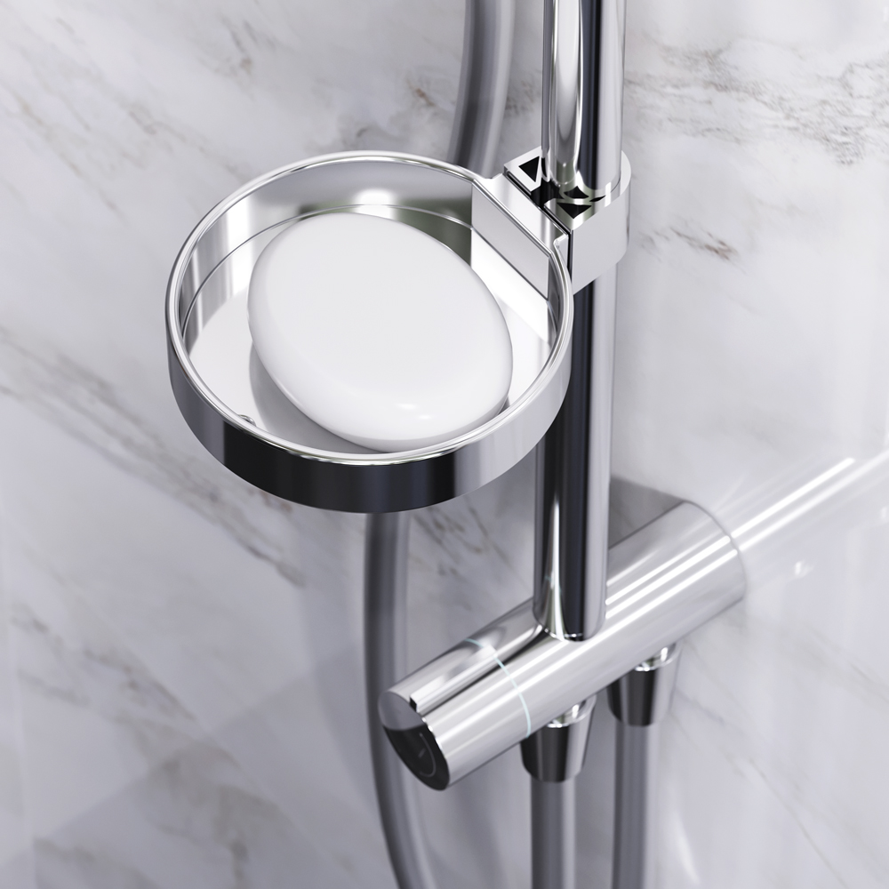 F0750A100 Inspire V2.0 душ.система набор: верхн.душ d 250 мм ручн.душ 3 ф-ции d 120 мм переключат AM.PM Inspire 2.0  - Вид №2