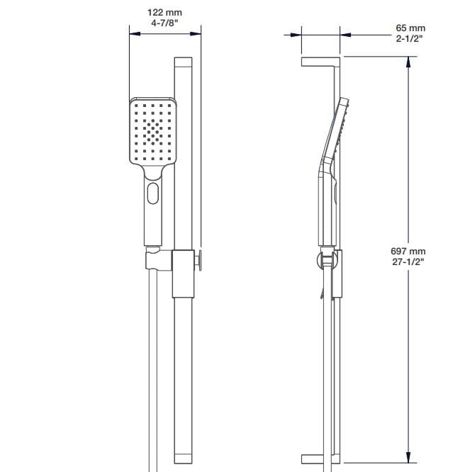 Набор для душа с ручным душем BARIL PRO-2175-95 ARCH-00080127 - Вид №1