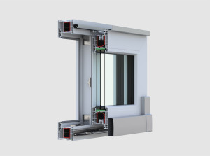 Копланарное раздвижное окно из ПВХ