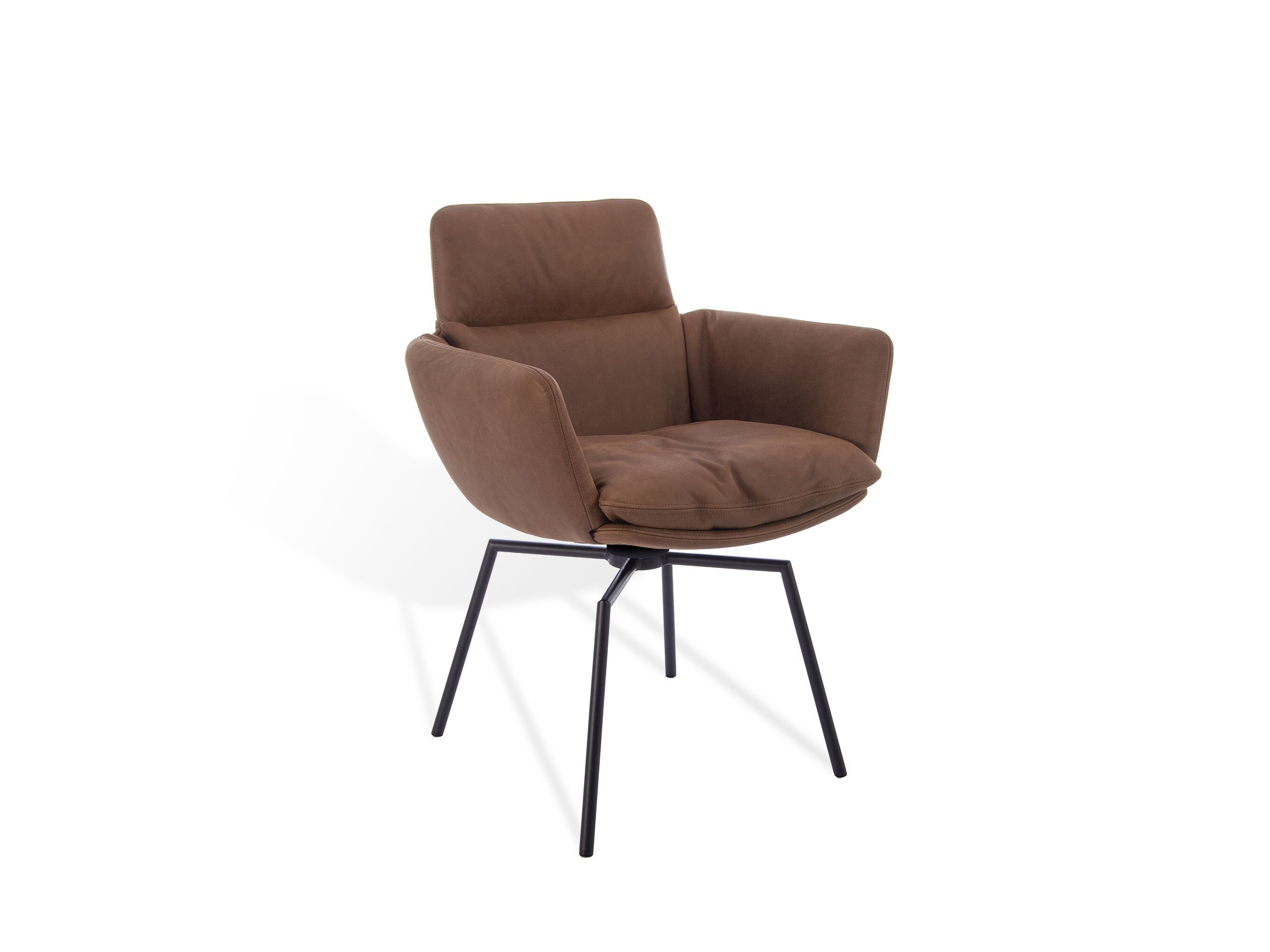 Мягкий стул с крестообразной рамой и подлокотниками KFF Faye Casual ARCH-00117081 - Вид №4