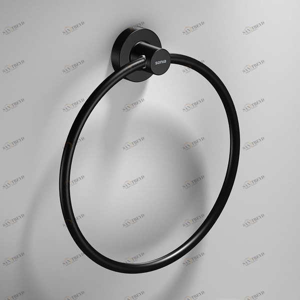 Sonia Полотенцедержатель кольцевой настенный 210 мм Tecno Project Черный 166220