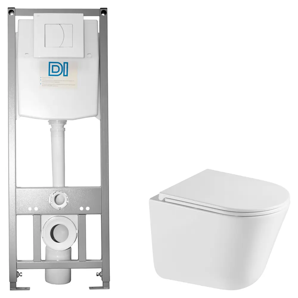 Комплект инсталляции Di с безободковым унитазом Iddis Lahta STLM-2177715