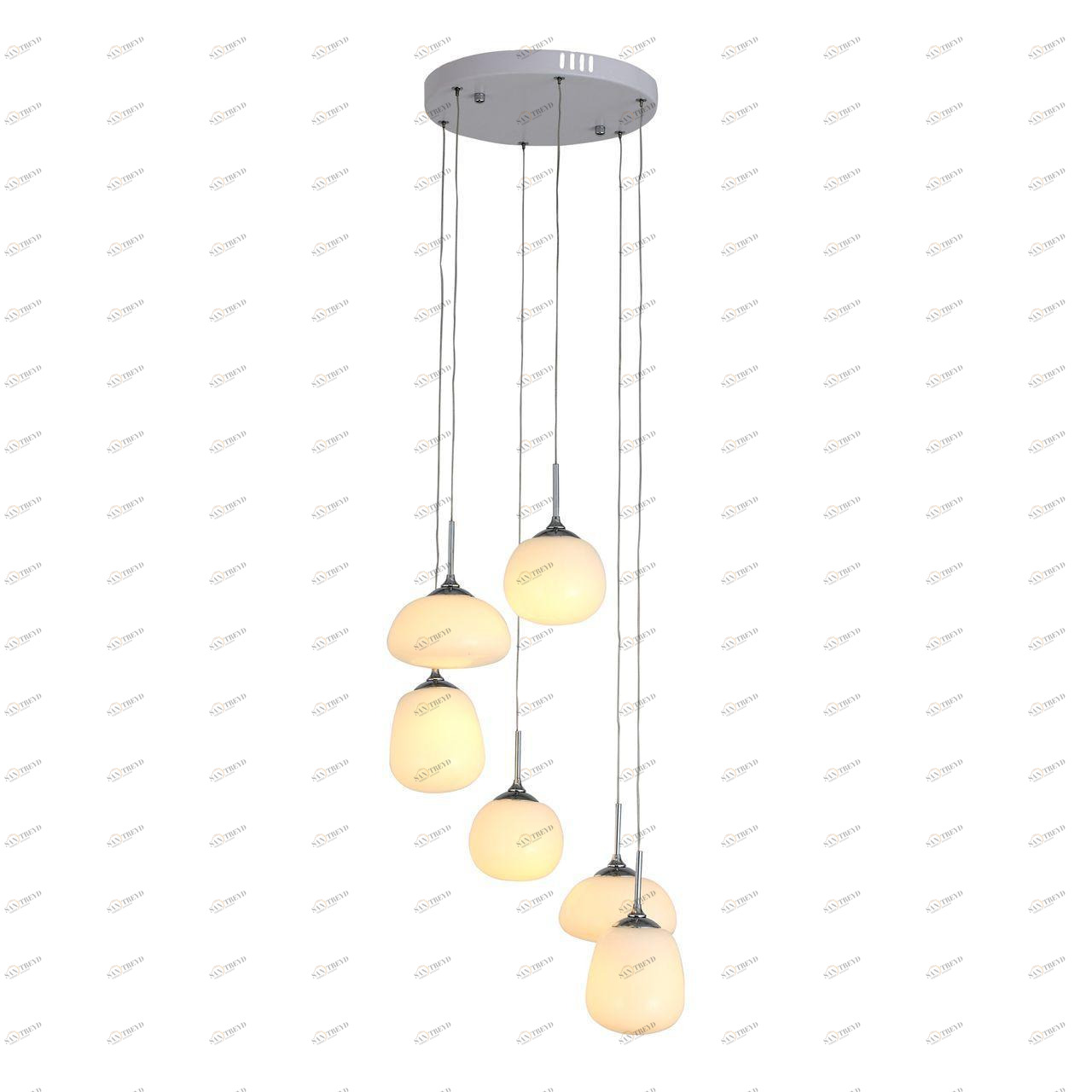 Подвесная светодиодная люстра ST Luce Candido SL331.503.06 ST LUCE ДИЗАЙНЕРСКИЕ, CANDIDO 187752 Белый 