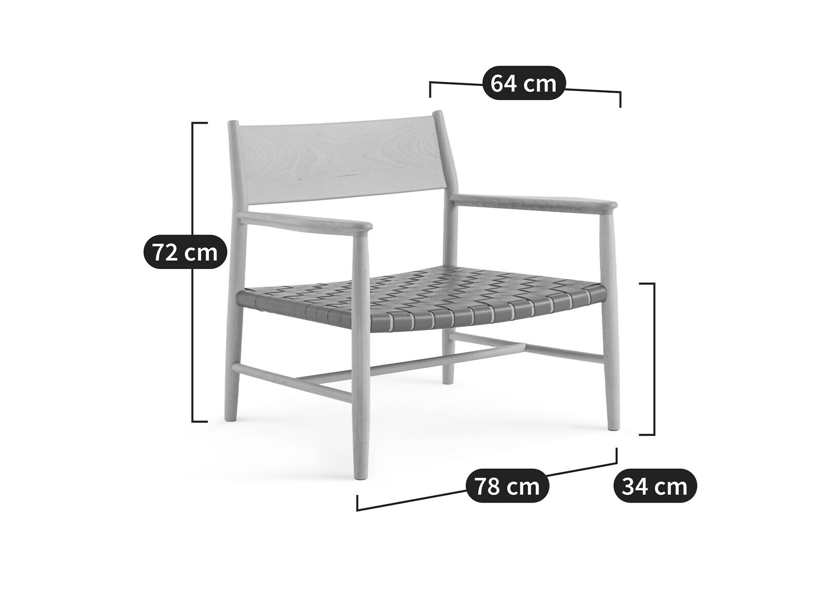 Кресло из бука AMPM MILDA ARCH-00061178 - Вид №10