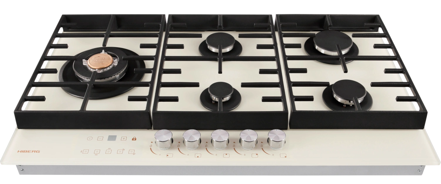 9238402 Газовая варочная поверхность HIBERG VM 9155 Y STDN-0018342 - Вид №4