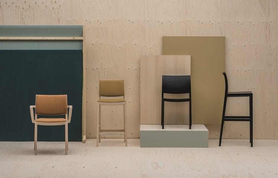 Деревянный стул с мягким сиденьем Andreu World Duos ARCH-00147236 - Вид №2