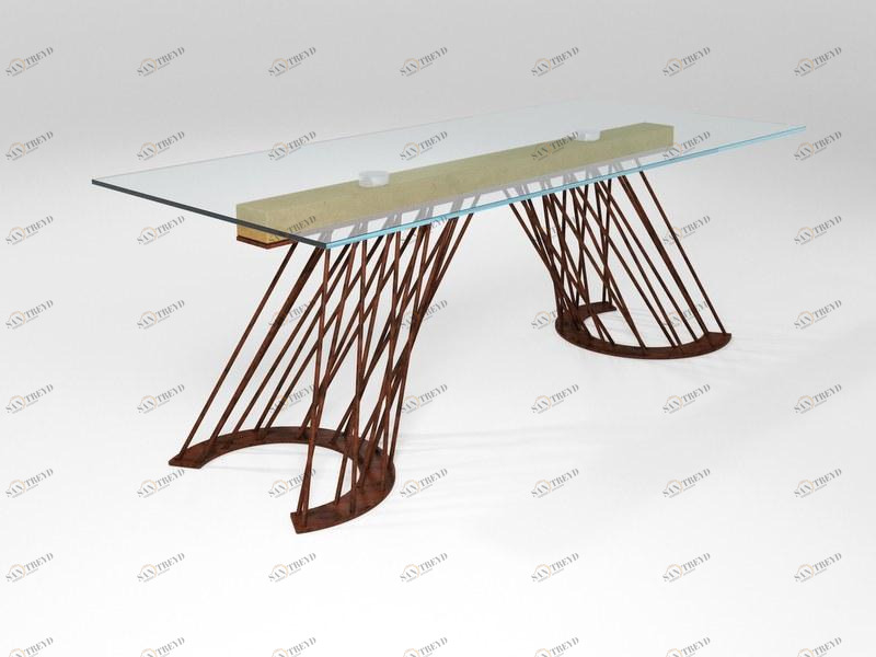 Barel Прямоугольный стол из хрусталя Sistema santiago sun-id-1503446