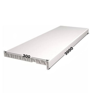 Подоконник ПВХ /белый/ 300х3000