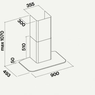 Falmec Настенная вытяжка из металла с активированным углем Silence - nrs sun-id-1452000 - Вид №2