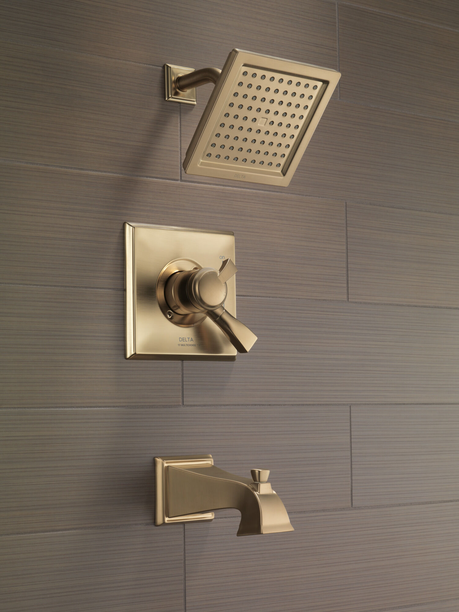 T17451-CZ Для ванны и душа Monitor® 17 Series Delta Faucet Dryden Шампанское бронза  - Вид №4