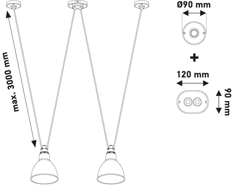 Стальной подвесной светильник In Stock DCW ARCH-00108255 - Вид №1