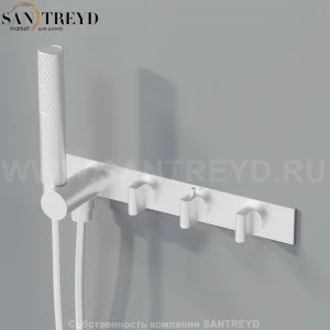 Термостат с ручным душем ARUB1119SP SQUARE для душа хромированный матовый