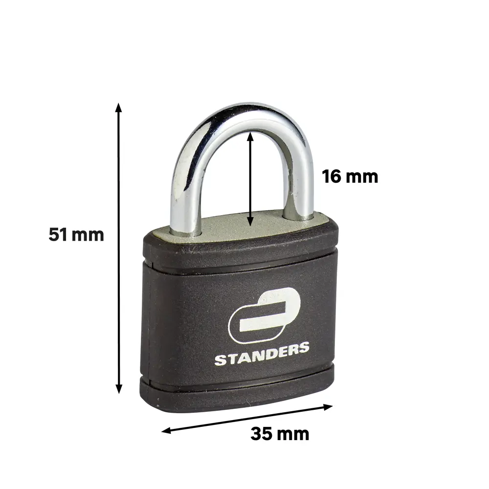 Замок навесной Standers 35x30 мм, чугун, 3 шт. 82247254 STLM-2199175  - Вид №5