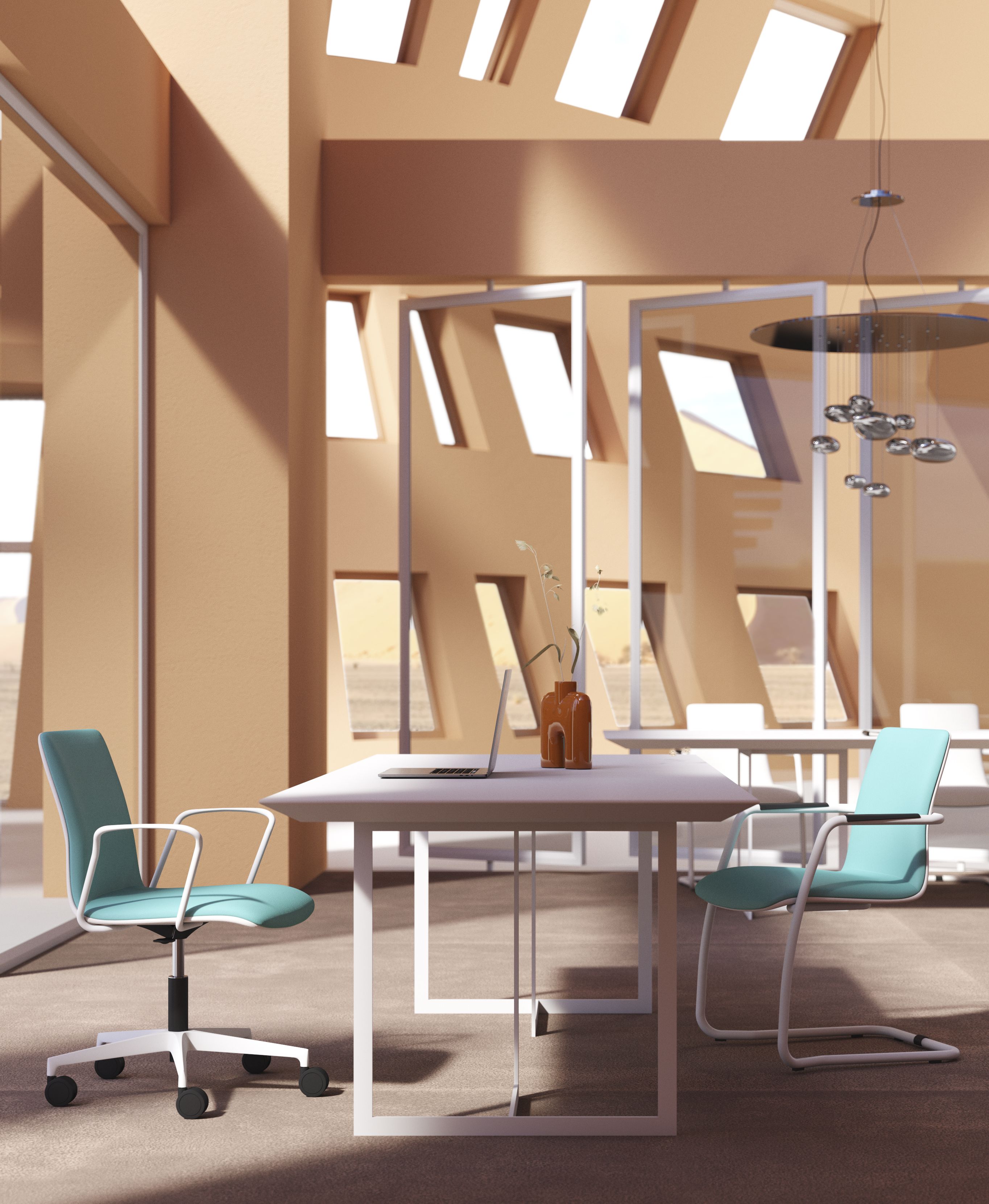 Мягкий тканевый консольный стул SITLOSOPHY® Sori ARCH-00038660 - Вид №3