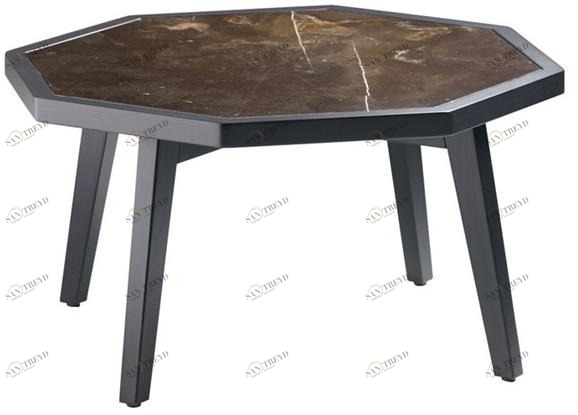 Potocco Восьмиугольный мраморный журнальный столик Otta 940/t