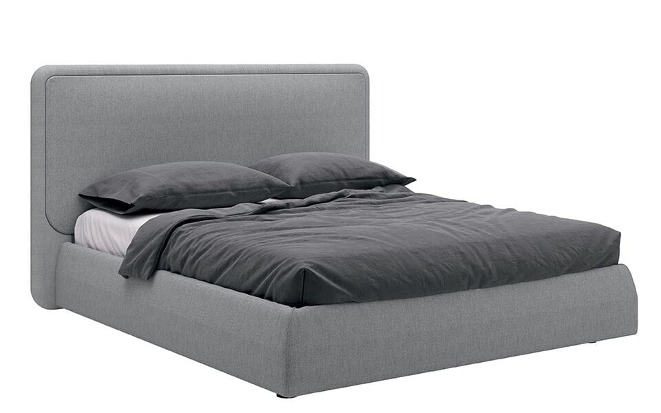Двуспальная кровать из ткани с мягким изголовьем Febal Casa OPUS ARCH-00102440 - Вид №1