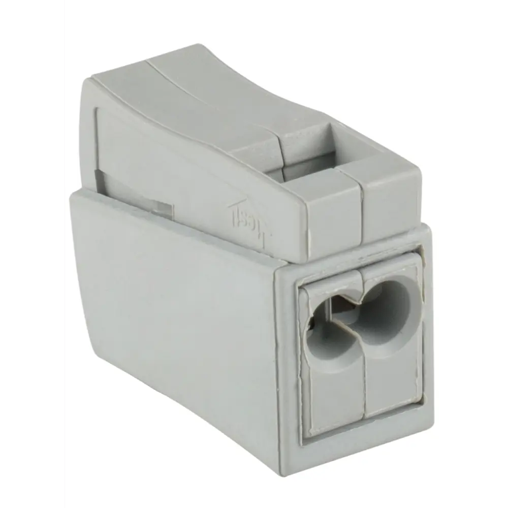 84509777 Клеммы соединительные монтажные Duwi СМК 224-112 2-проводные 1,0-2,5X2/0,5-2,5мм² серые 5шт 26735 5 STLM-1118068  - Вид №1