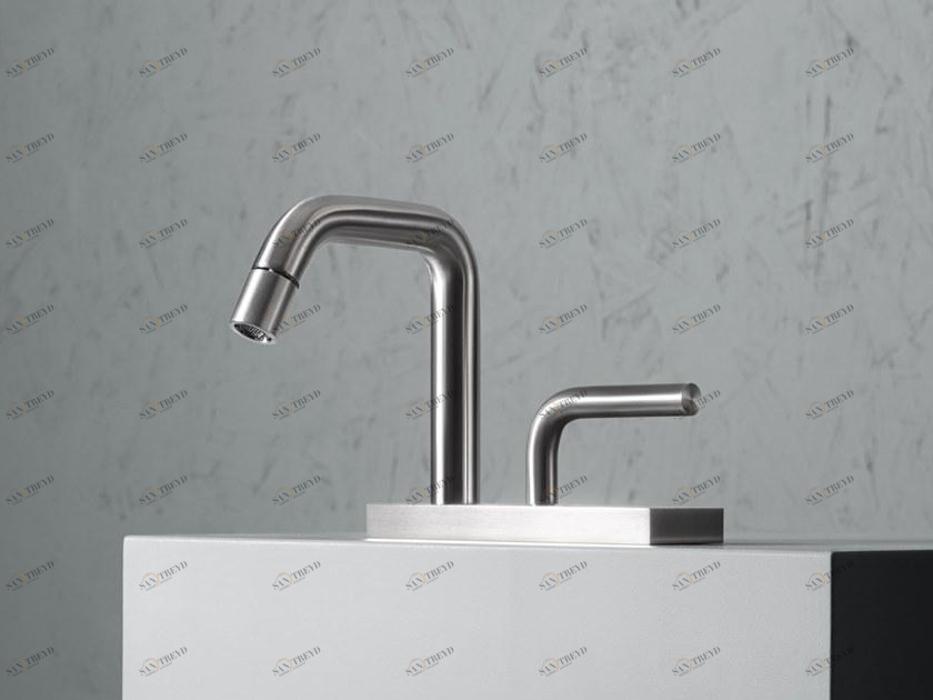 Quadrodesign Смеситель для умывальника с регулируемым изливом Levo sun-id-1498766