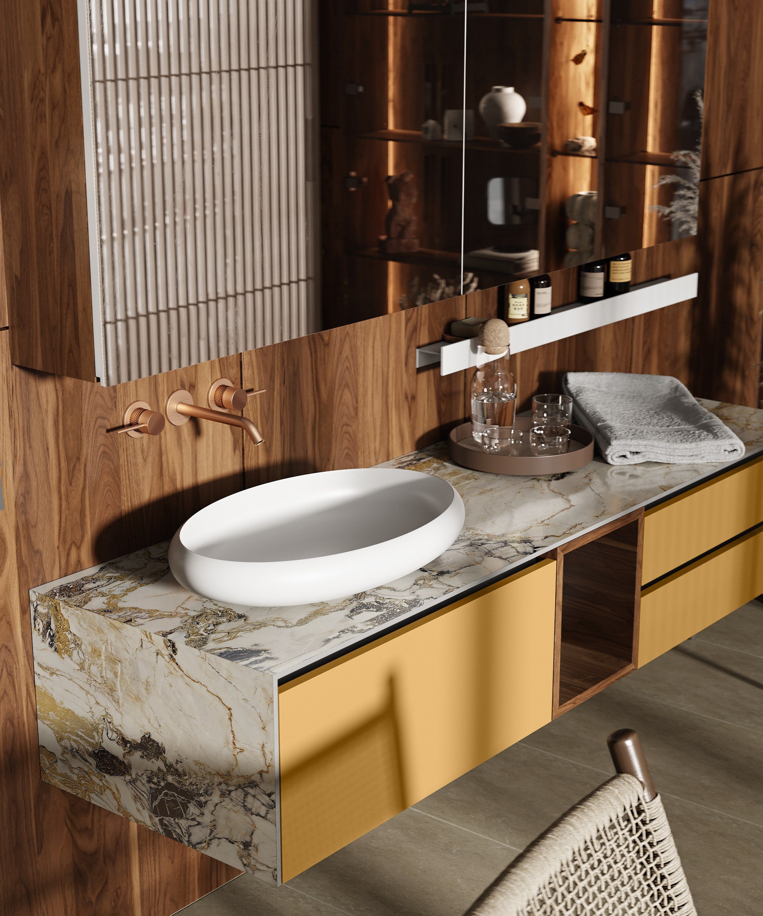 Овальная столешница из твердой поверхности MOMA Design ARCH-00052675 - Вид №3