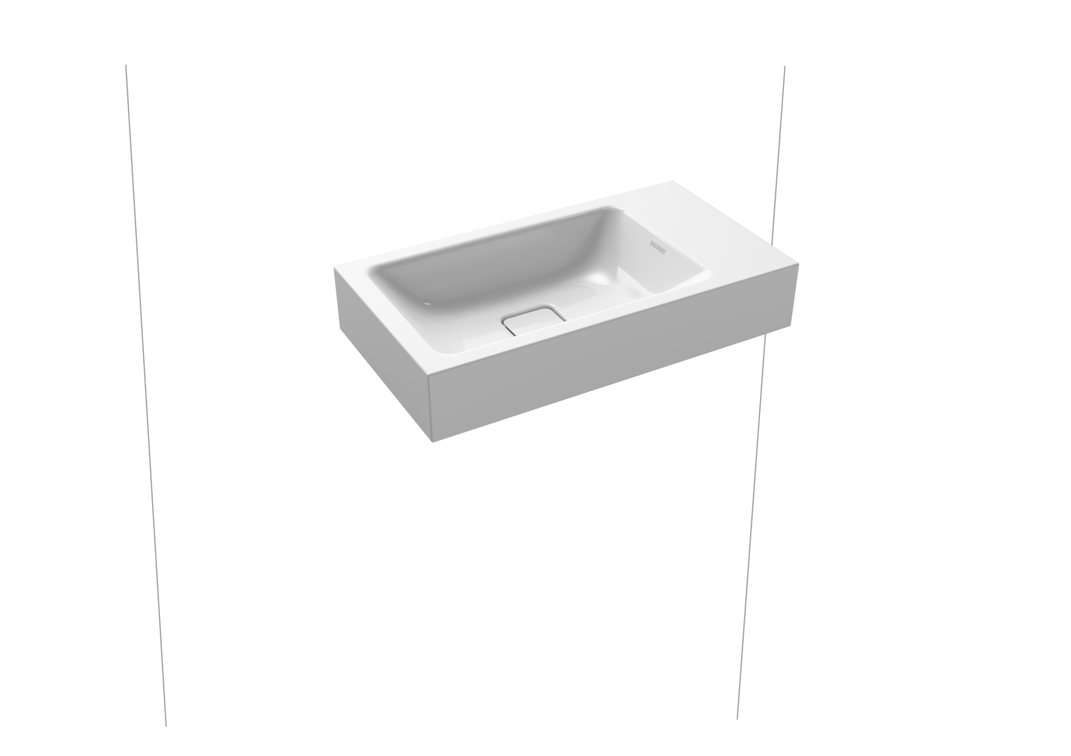 Умывальник KALDEWEI Сталь эмалированная 3073 455 холодный серый 70 30733319455 - Вид №1