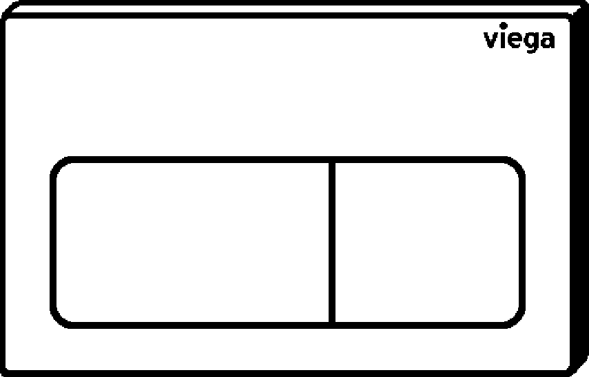 Viega Панель смыва Prevista для унитазов 8601.1 (773717) 773 717 - Вид №2