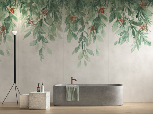 Напольное покрытие из керамогранита с эффектом ткани