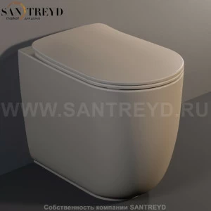 531881 Приставной унитаз напольный Коричневый Kerasan Nolita Италия