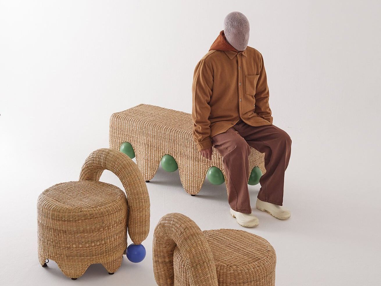 Скамья из волокна Chuspata LO Contemporary JOLGORIO ARCH-00040398 - Вид №2