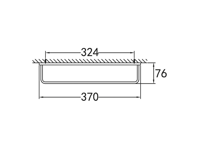 Полотенцедержатель, 370х76 мм ART&MAX MAXIMA AM-F-8912A - Вид №1