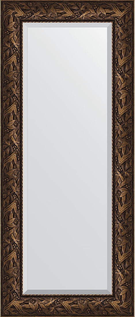 BY 3521 Зеркало с фацетом в багетной раме - византия бронза 99 mm EVOFORM Exclusive