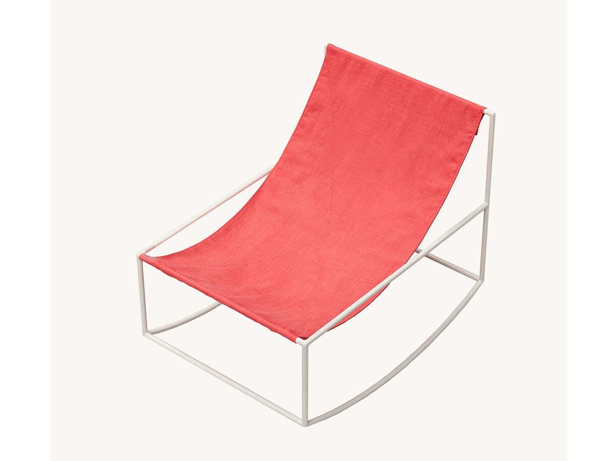 Кресло-качалка из латуни и льна valerie_objects ROCKING CHAIR ARCH-00040575 - Вид №2