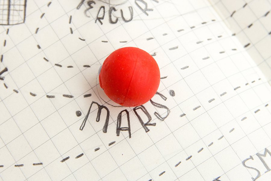 SK ERASERPLAN1 Набор ластиков «Солнечная система» Suck UK  - Вид №5